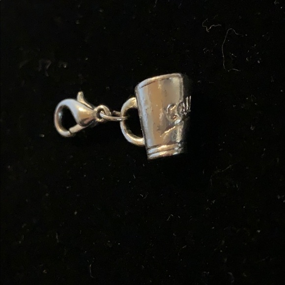 Silver Coffee Cup Charm - Picture 2 of 3